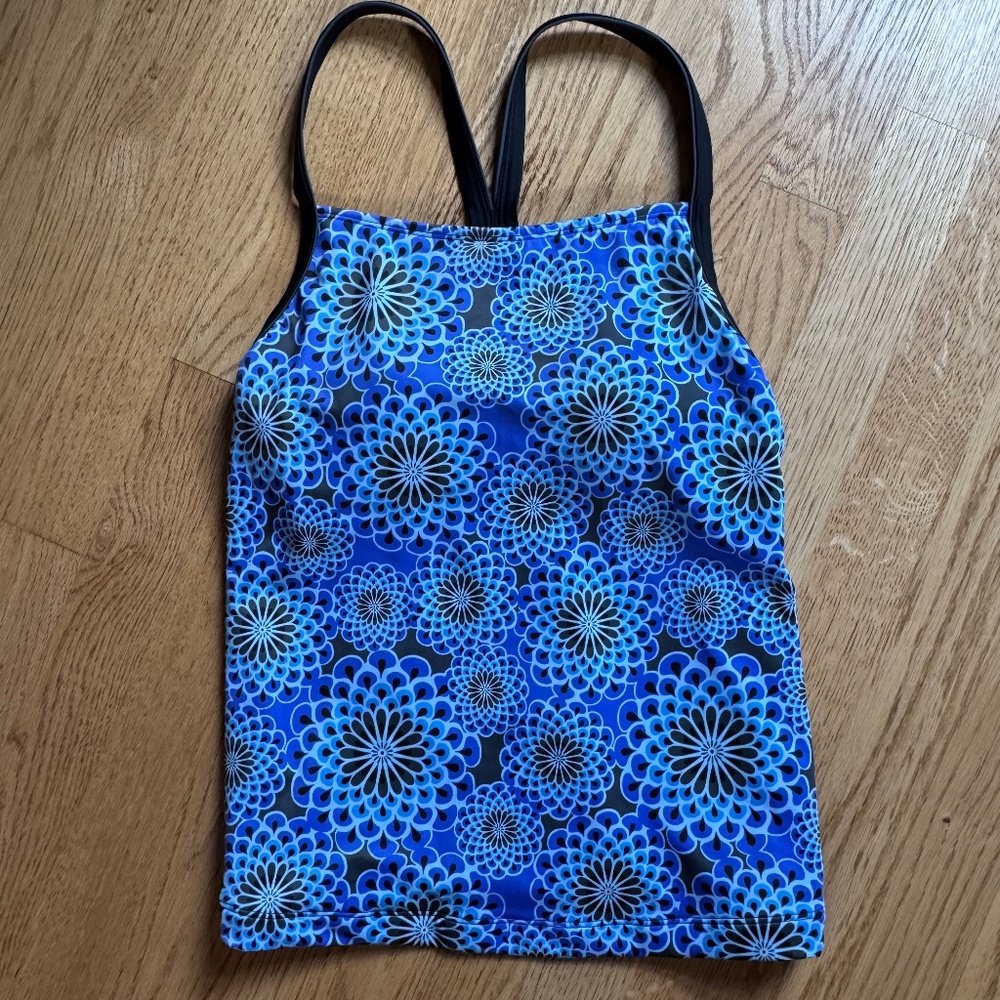 L.L. Bean Tankini Swim Top Sz 8